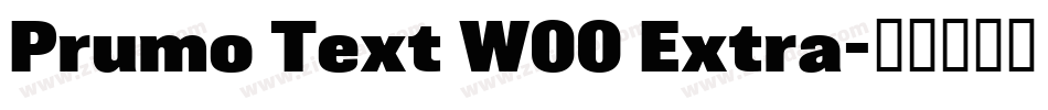Prumo Text W00 Extra字体转换